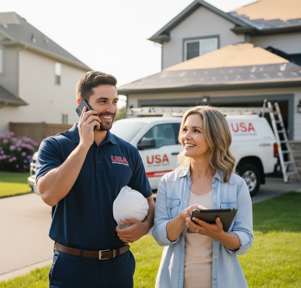 USA Roof Repair Experts customer support in Sioux City